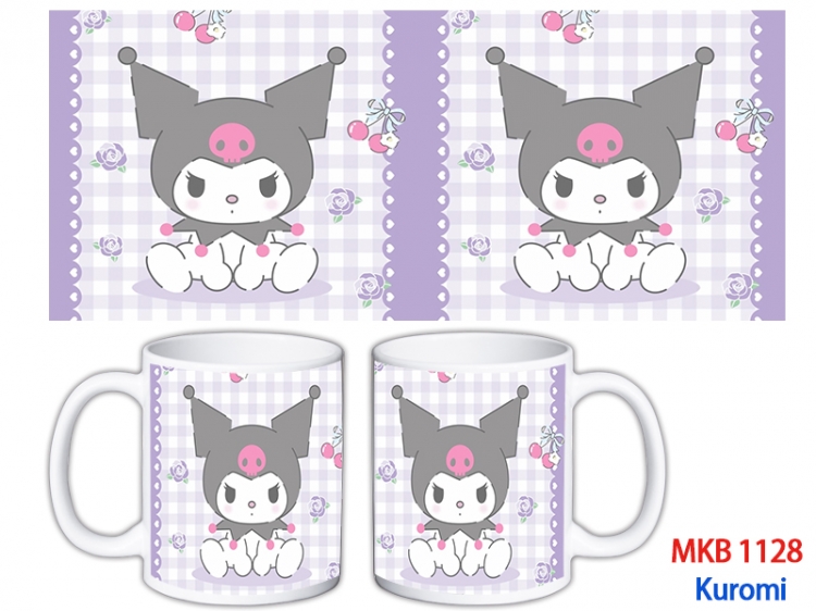 Kuromi Anime color printing ceramic mug cup price for 5 pcs  MKB-1128