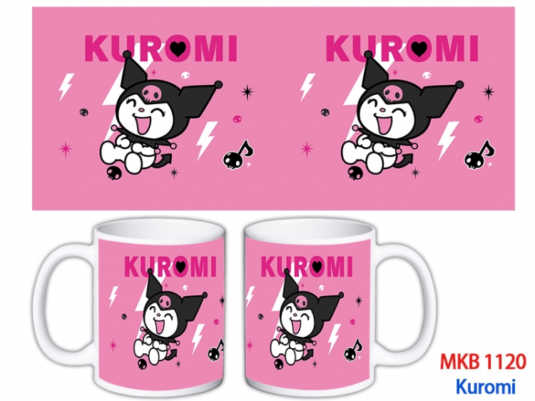 Kuromi Anime color printing ceramic mug cup price for 5 pcs MKB-1120
