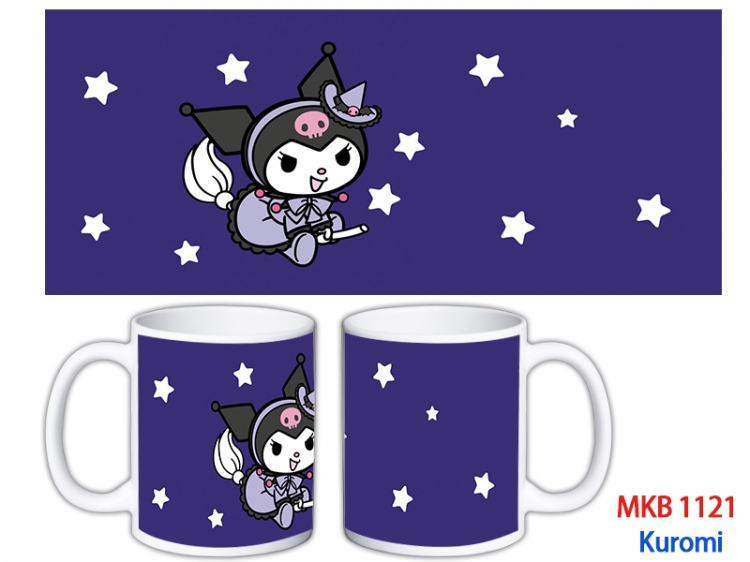 Kuromi Anime color printing ceramic mug cup price for 5 pcs  MKB-1121