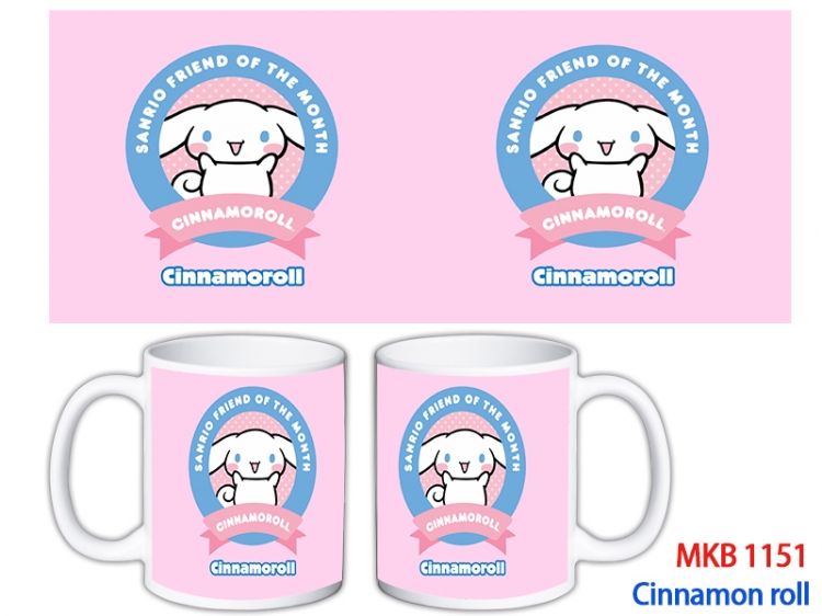 Cinnamoroll Anime color printing ceramic mug cup price for 5 pcs MKB-1151