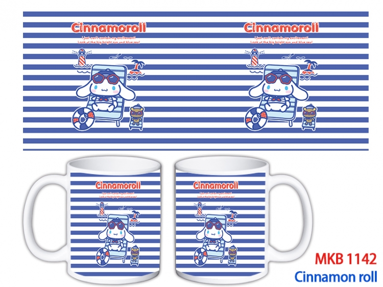 Cinnamoroll Anime color printing ceramic mug cup price for 5 pcs MKB-1142