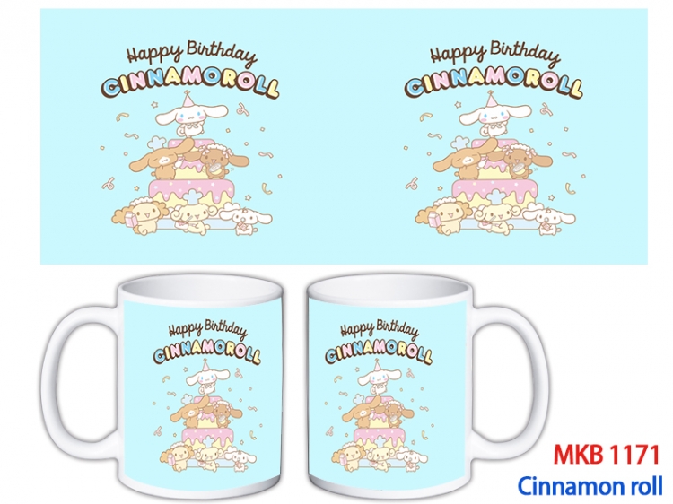 Cinnamoroll Anime color printing ceramic mug cup price for 5 pcs MKB-1171
