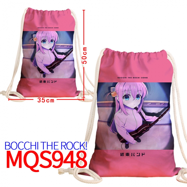 Bocchi the Rock Canvas drawstring pocket backpack 50x35cm