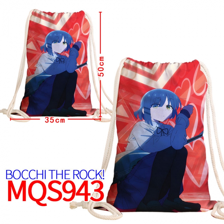 Bocchi the Rock Canvas drawstring pocket backpack 50x35cm