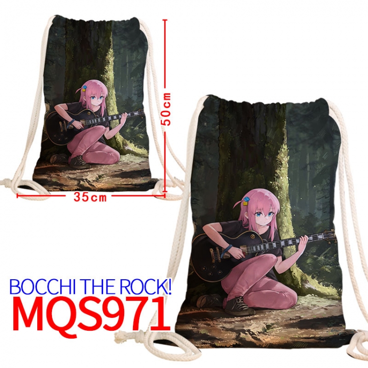 Bocchi the Rock Canvas drawstring pocket backpack 50x35cm