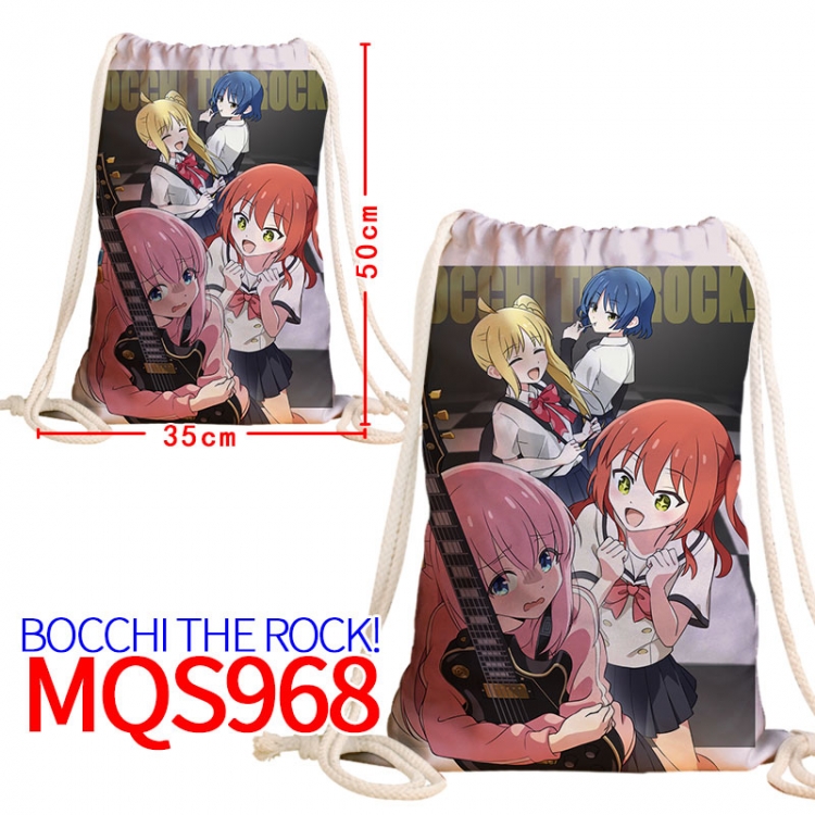 Bocchi the Rock Canvas drawstring pocket backpack 50x35cm MQS-968