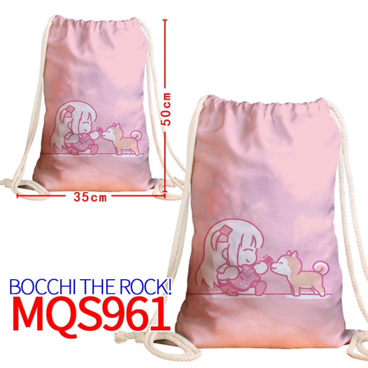 Bocchi the Rock Canvas drawstring pocket backpack 50x35cm MQS-961