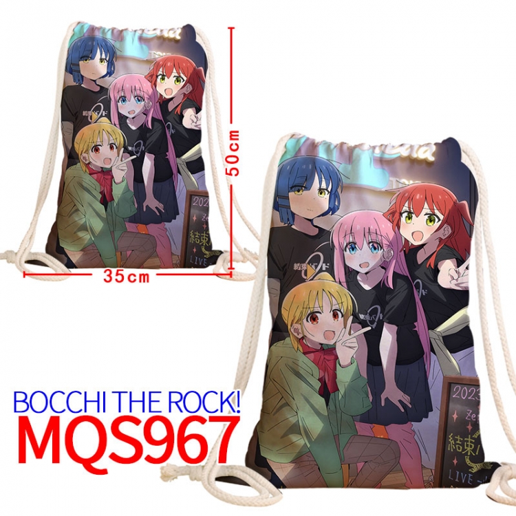 Bocchi the Rock Canvas drawstring pocket backpack 50x35cm MQS-967