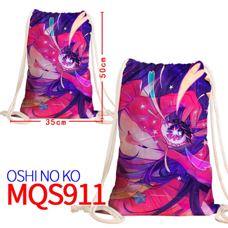 Oshi no ko Canvas drawstring pocket backpack 50x35cm MQS-911