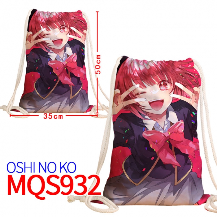 Oshi no ko Canvas drawstring pocket backpack 50x35cm MQS-932