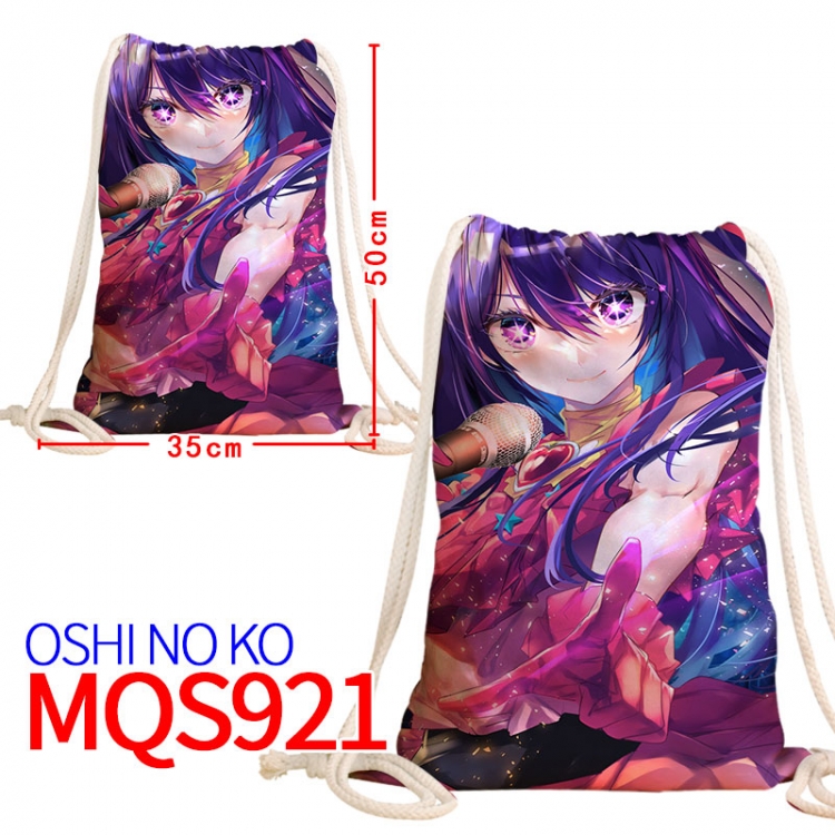 Oshi no ko Canvas drawstring pocket backpack 50x35cm  MQS-921