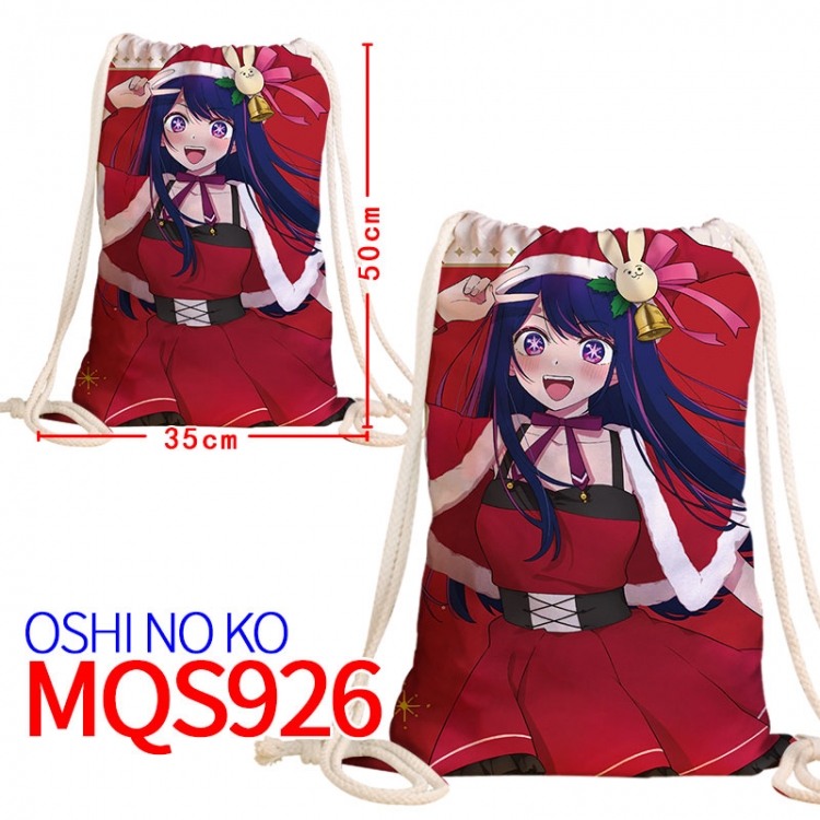 Oshi no ko Canvas drawstring pocket backpack 50x35cm MQS-926