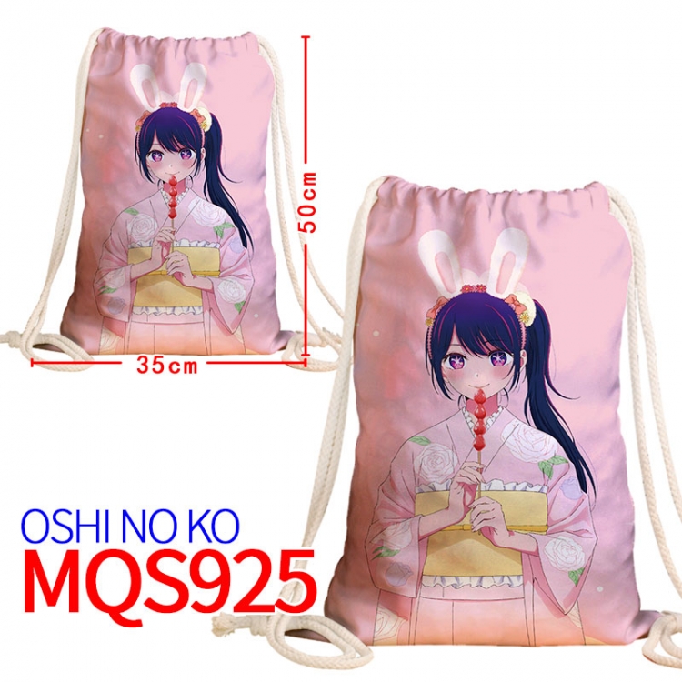 Oshi no ko Canvas drawstring pocket backpack 50x35cm MQS-925