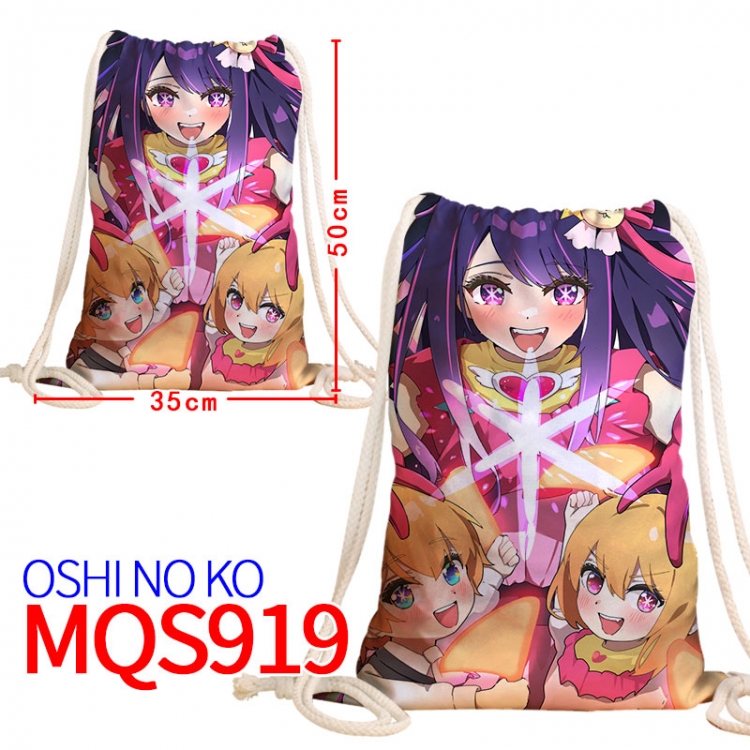 Oshi no ko Canvas drawstring pocket backpack 50x35cm MQS-919