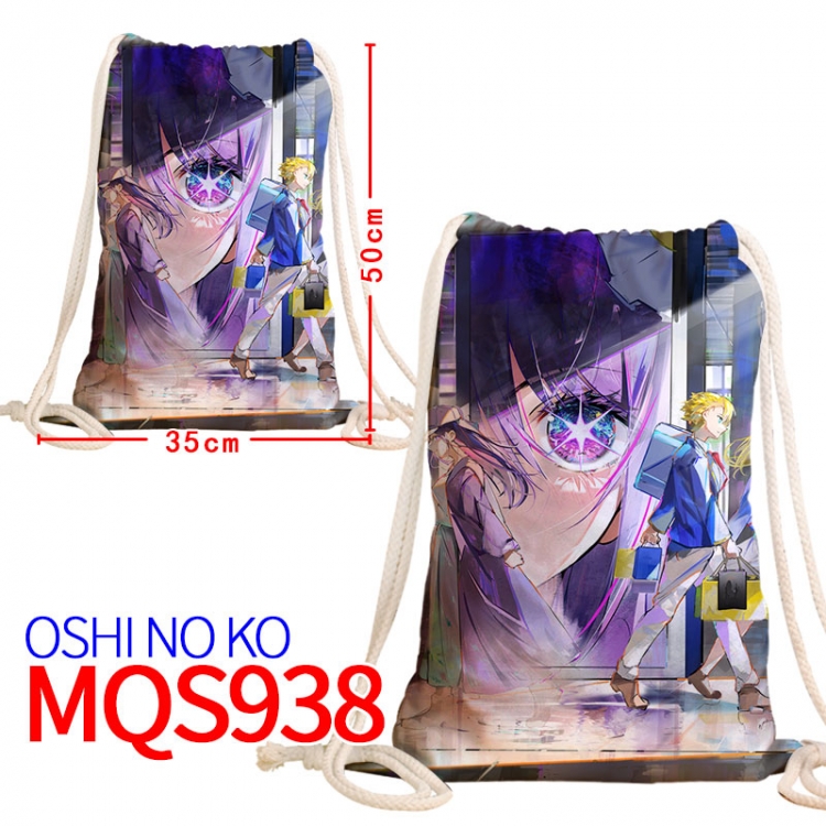 Oshi no ko Canvas drawstring pocket backpack 50x35cm MQS-938