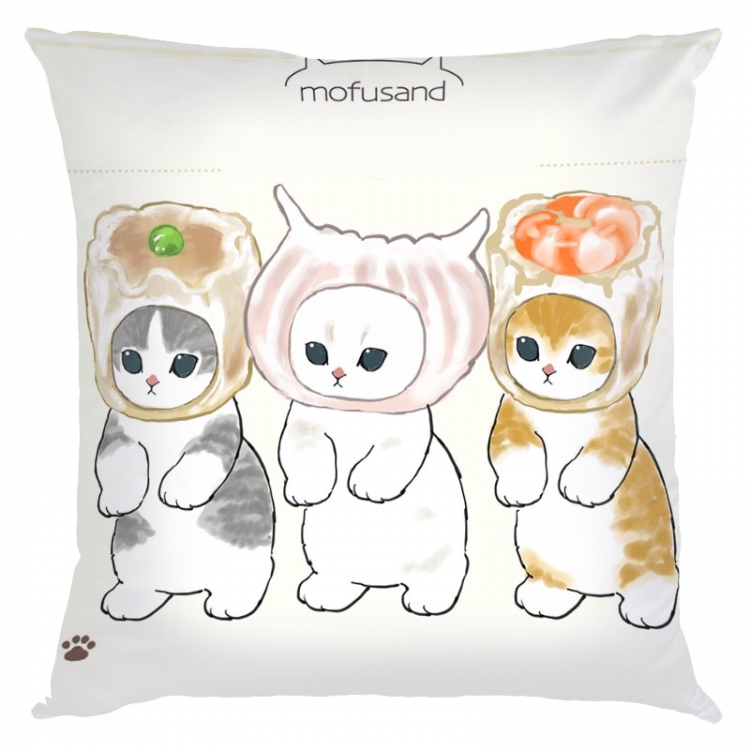 SharkCat Anime square full-color pillow cushion 45X45CM NO FILLING S4-60