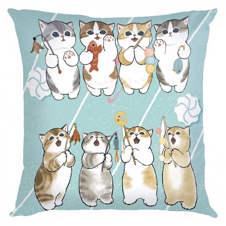 SharkCat Anime square full-color pillow cushion 45X45CM NO FILLING  S4-56