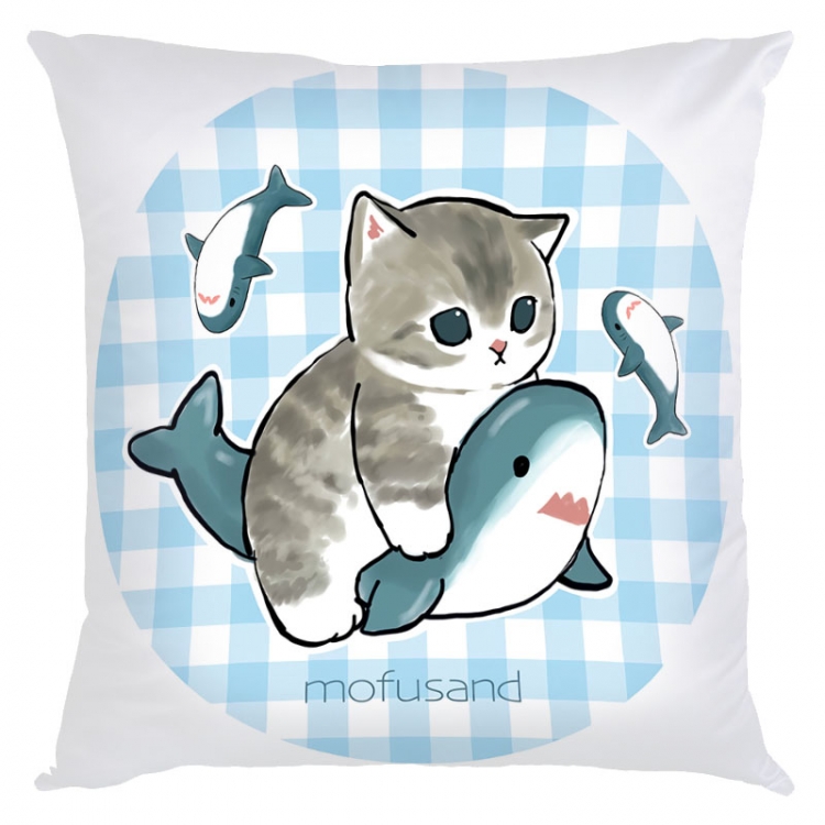 SharkCat Anime square full-color pillow cushion 45X45CM NO FILLING  S4-80