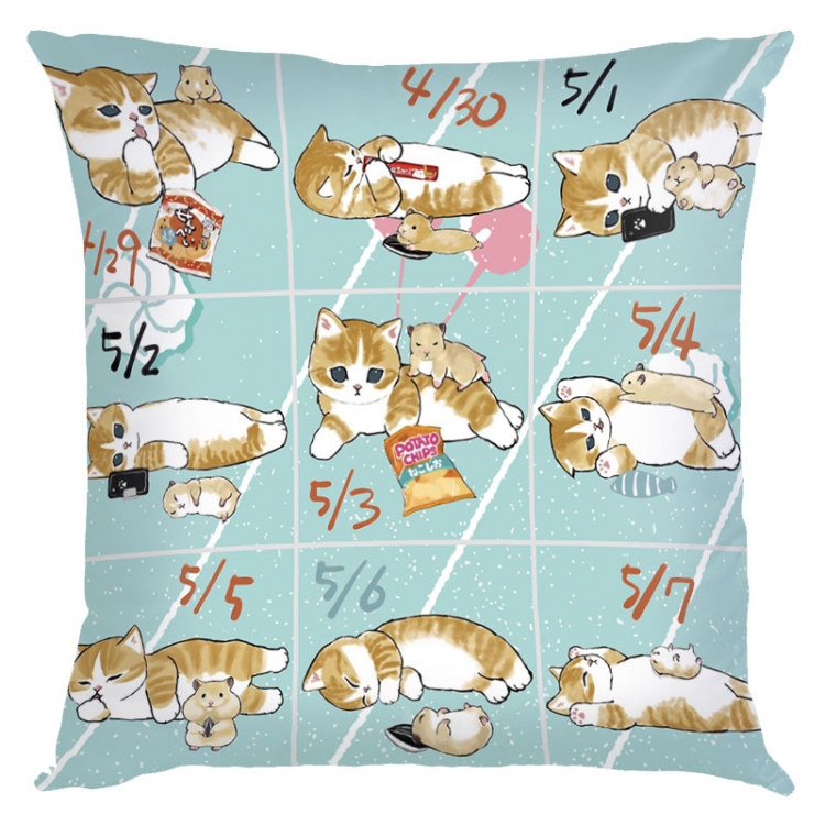 SharkCat Anime square full-color pillow cushion 45X45CM NO FILLING S4-53