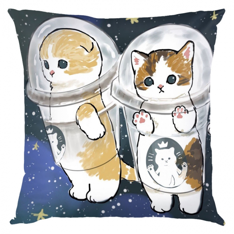 SharkCat Anime square full-color pillow cushion 45X45CM NO FILLING S4-21