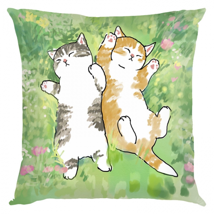 SharkCat Anime square full-color pillow cushion 45X45CM NO FILLING  S4-35