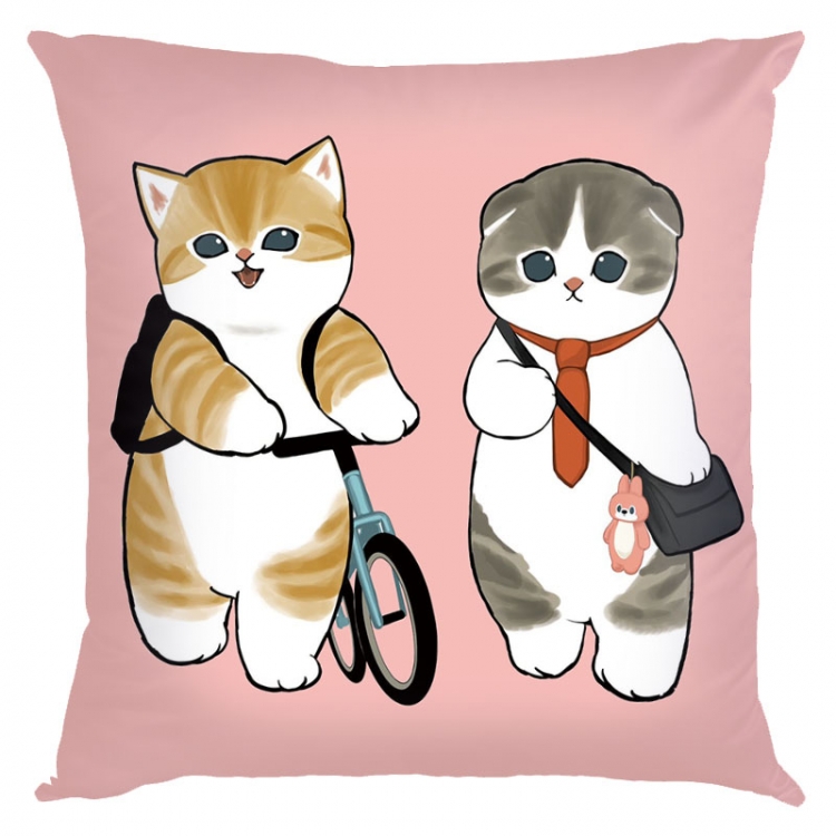 SharkCat Anime square full-color pillow cushion 45X45CM NO FILLING  S4-47