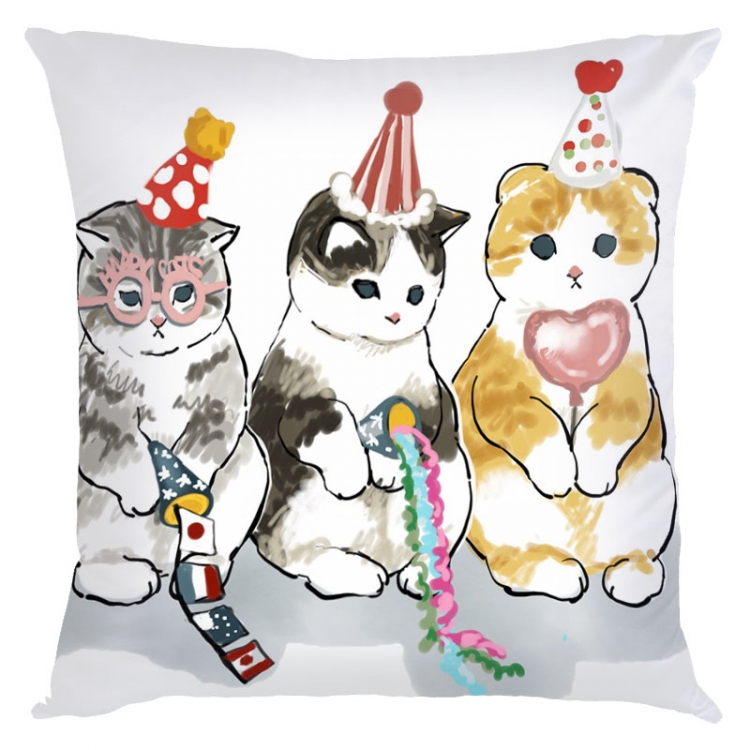 SharkCat Anime square full-color pillow cushion 45X45CM NO FILLING S4-40
