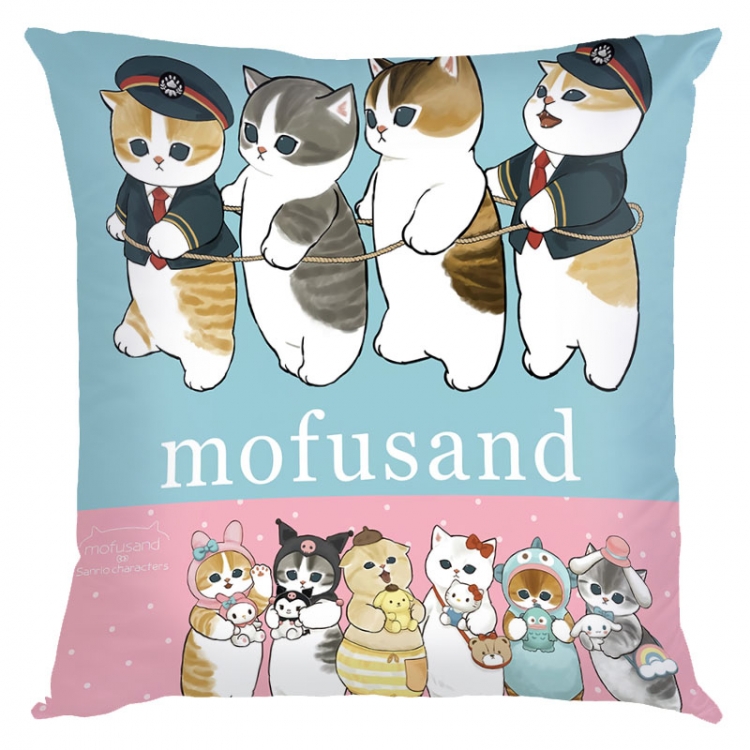 SharkCat Anime square full-color pillow cushion 45X45CM NO FILLING S4-27