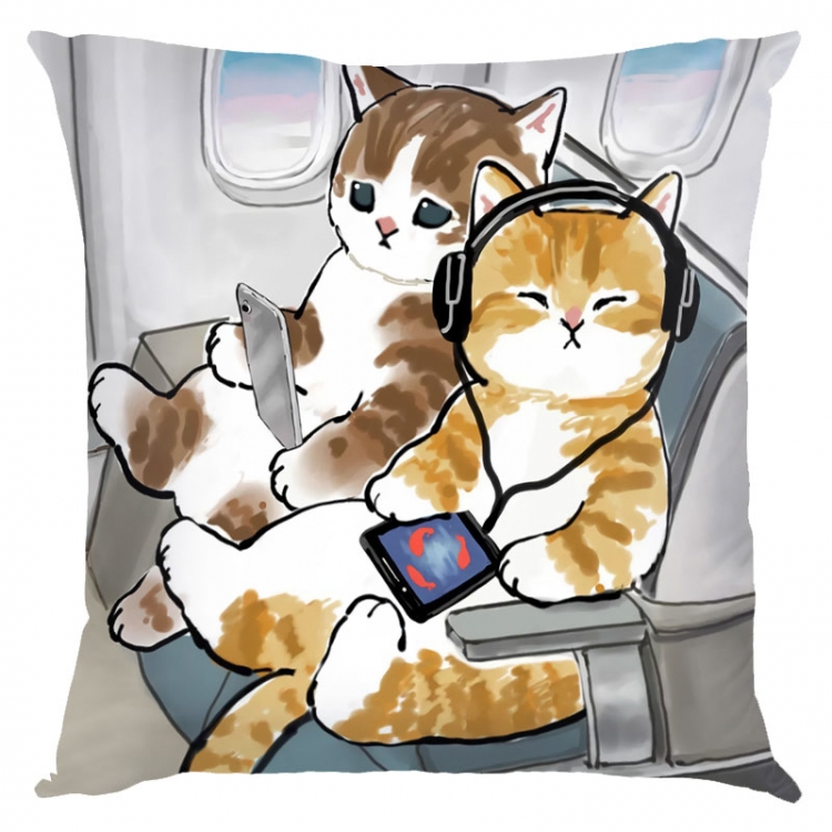 SharkCat Anime square full-color pillow cushion 45X45CM NO FILLING  S4-34