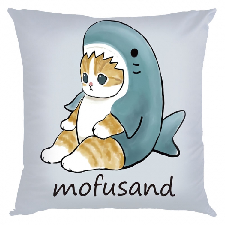 SharkCat Anime square full-color pillow cushion 45X45CM NO FILLING  S4-75