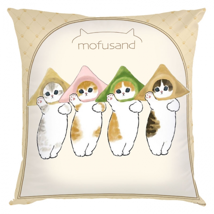 SharkCat Anime square full-color pillow cushion 45X45CM NO FILLING S4-54