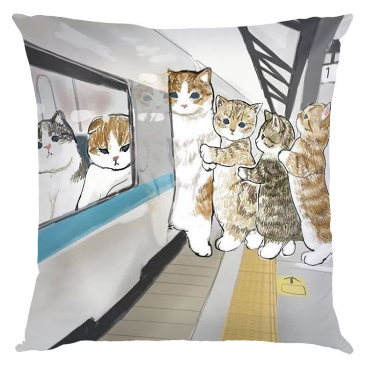 SharkCat Anime square full-color pillow cushion 45X45CM NO FILLING  S4-33