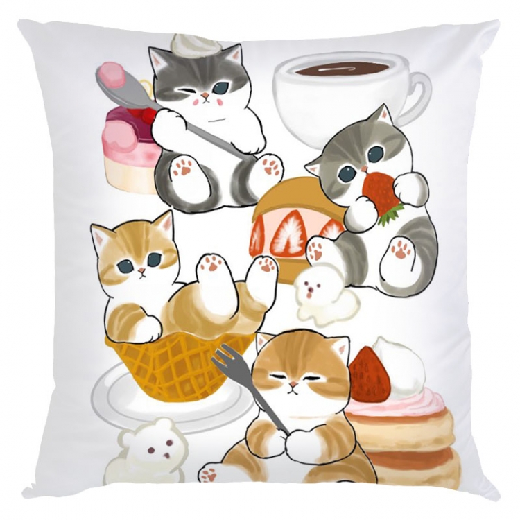 SharkCat Anime square full-color pillow cushion 45X45CM NO FILLING  S4-49