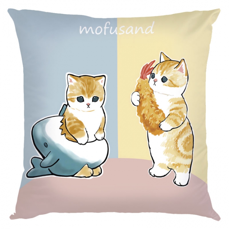 SharkCat Anime square full-color pillow cushion 45X45CM NO FILLING S4-1