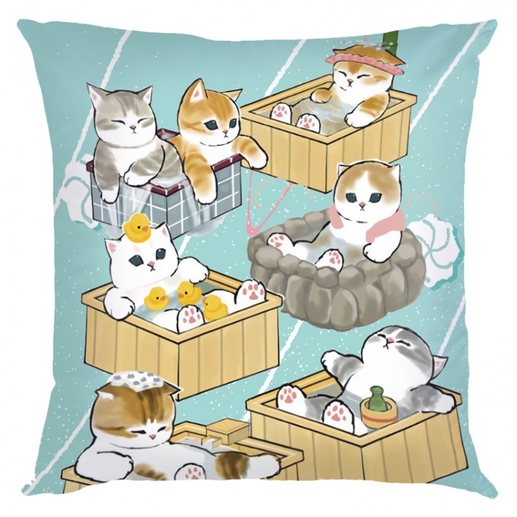 SharkCat Anime square full-color pillow cushion 45X45CM NO FILLING  S4-20
