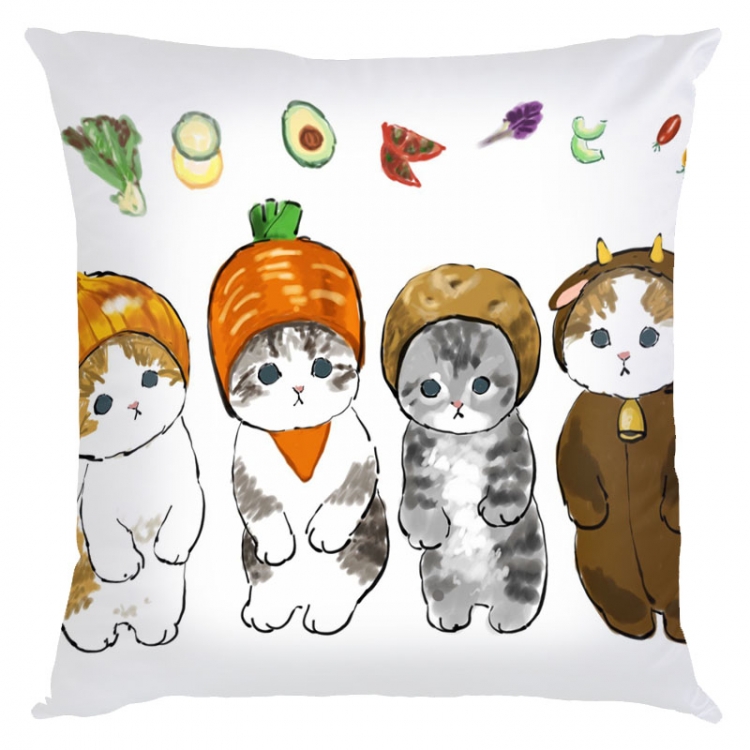 SharkCat Anime square full-color pillow cushion 45X45CM NO FILLING  S4-25