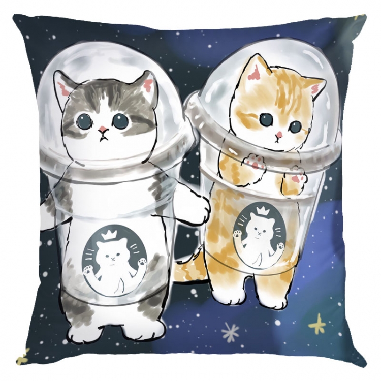 SharkCat Anime square full-color pillow cushion 45X45CM NO FILLING  S4-37
