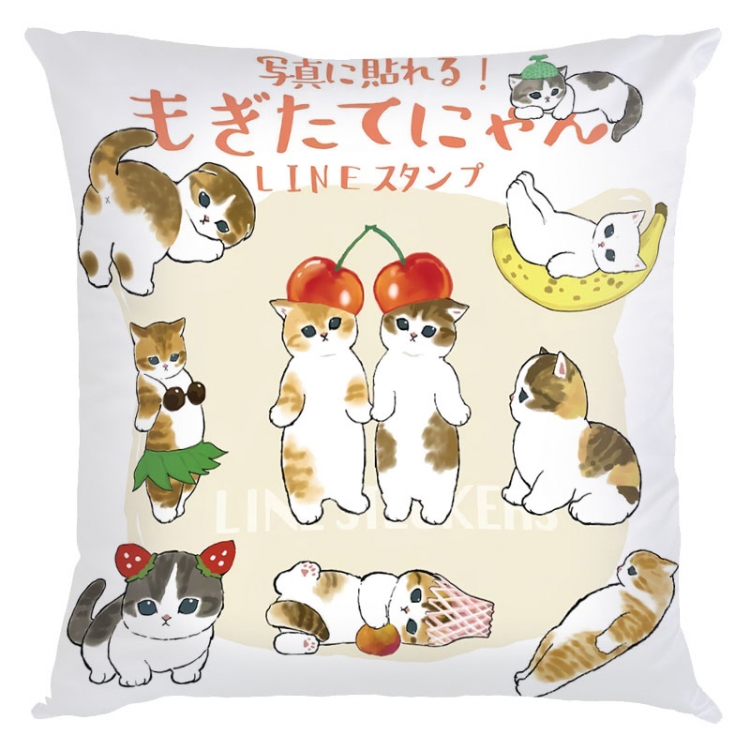SharkCat Anime square full-color pillow cushion 45X45CM NO FILLING S4-23