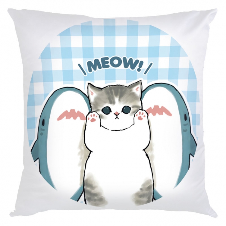 SharkCat Anime square full-color pillow cushion 45X45CM NO FILLING S4-81