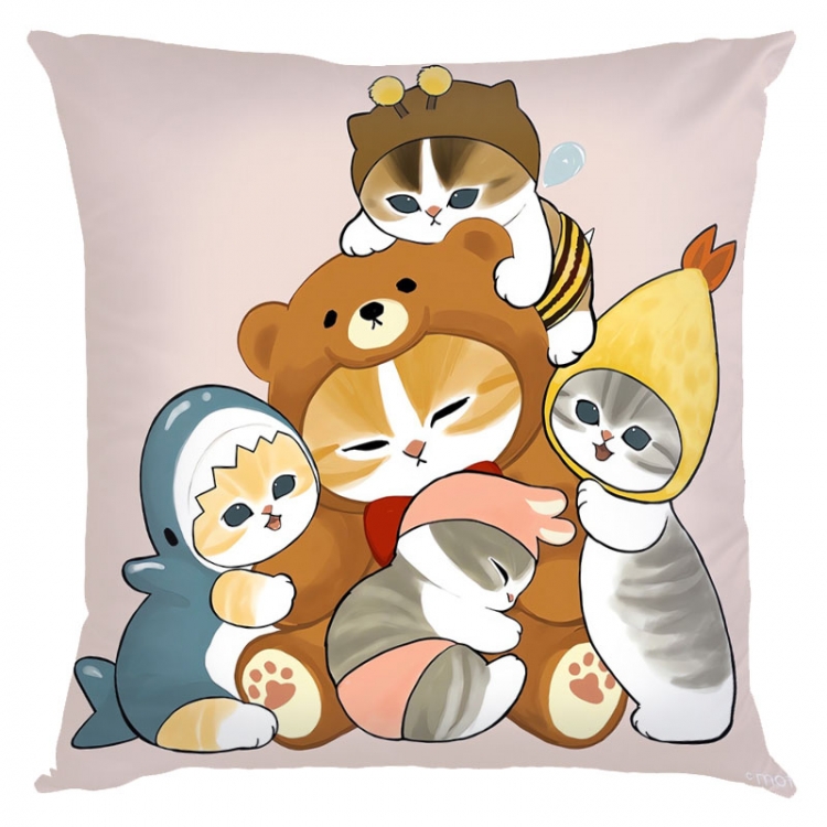 SharkCat Anime square full-color pillow cushion 45X45CM NO FILLING S4-5
