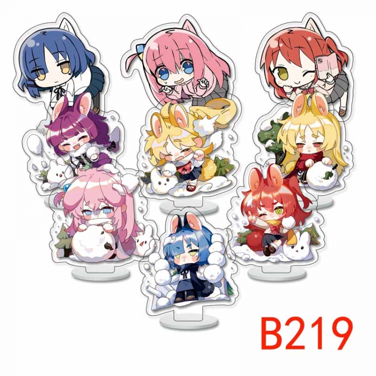 Bocchi the Rock Anime Character acrylic Small Standing Plates  Keychain 6cm a set of 9