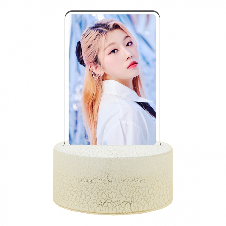 X-in Acrylic Night Light 16 Color-changing USB Interface Box Set 19X7X4CM white base