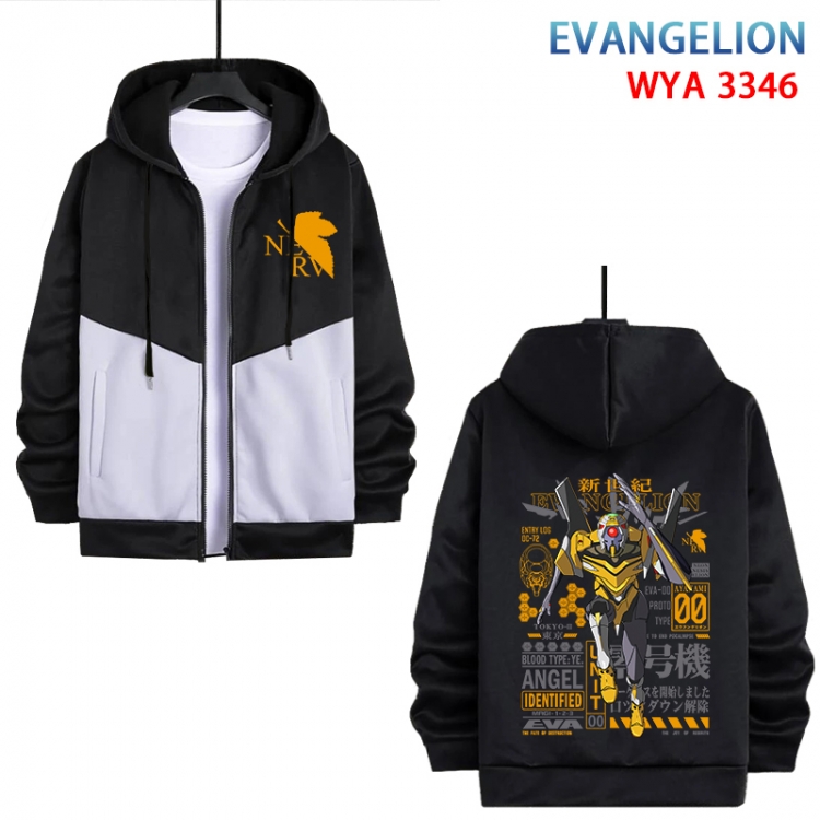 EVA Anime cotton zipper patch pocket sweater from S to 3XL WYA-3346-3