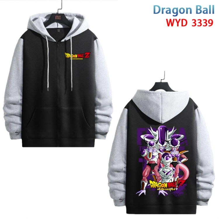 DRAGON BALL Anime cotton zipper patch pocket sweater from S to 3XL  WYD-3339-3