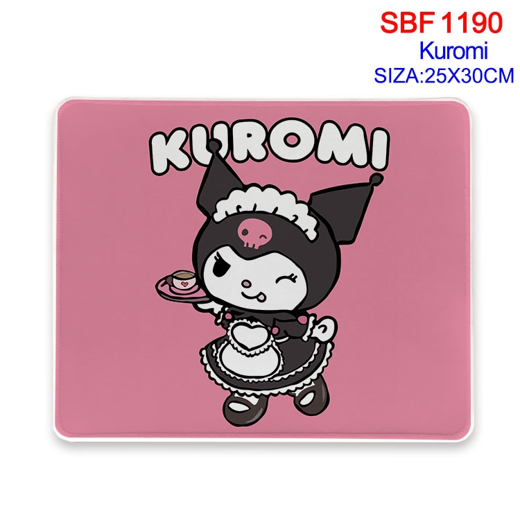 Kuromi Anime peripheral edge lock mouse pad 25X30cm SBF-1190-2