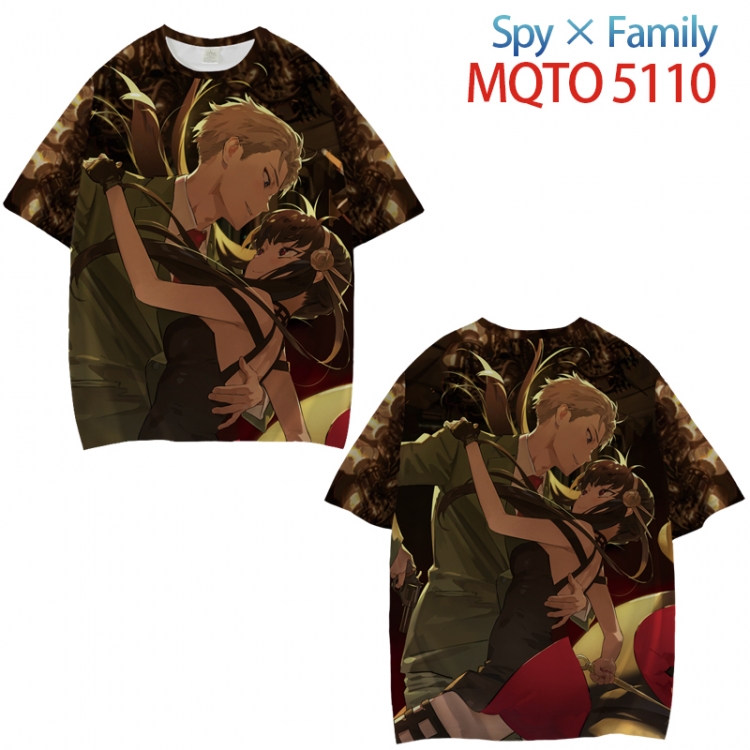 SPY×FAMILY Full color printed short sleeve T-shirt from XXS to 4XL  MQTO 5110