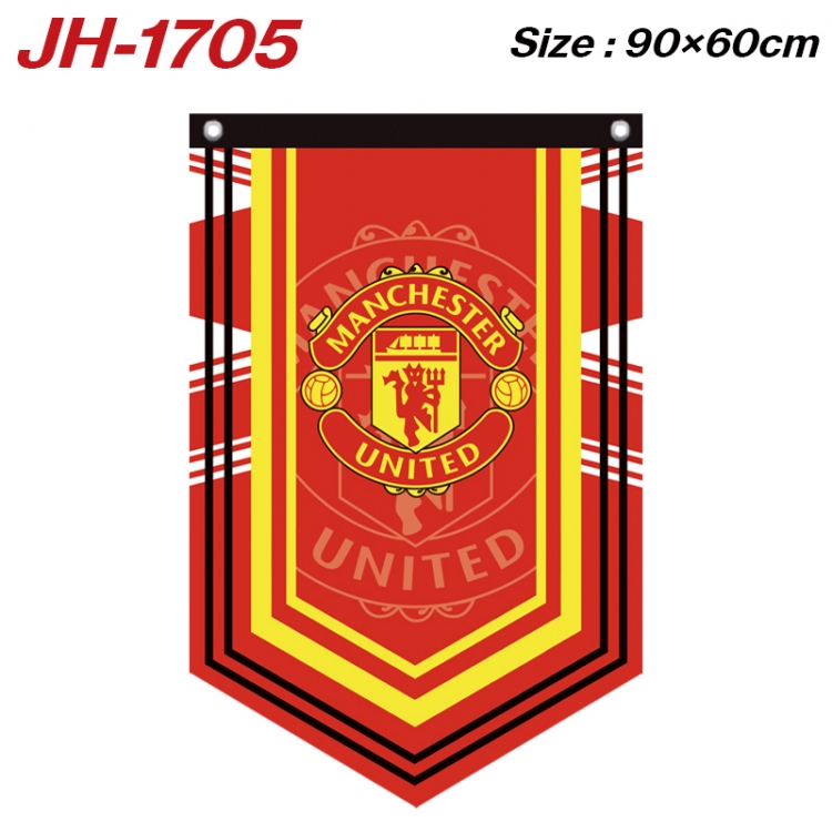 NBA Manchester United F.C Peripheral Full Color Printing Banner 90X60CM