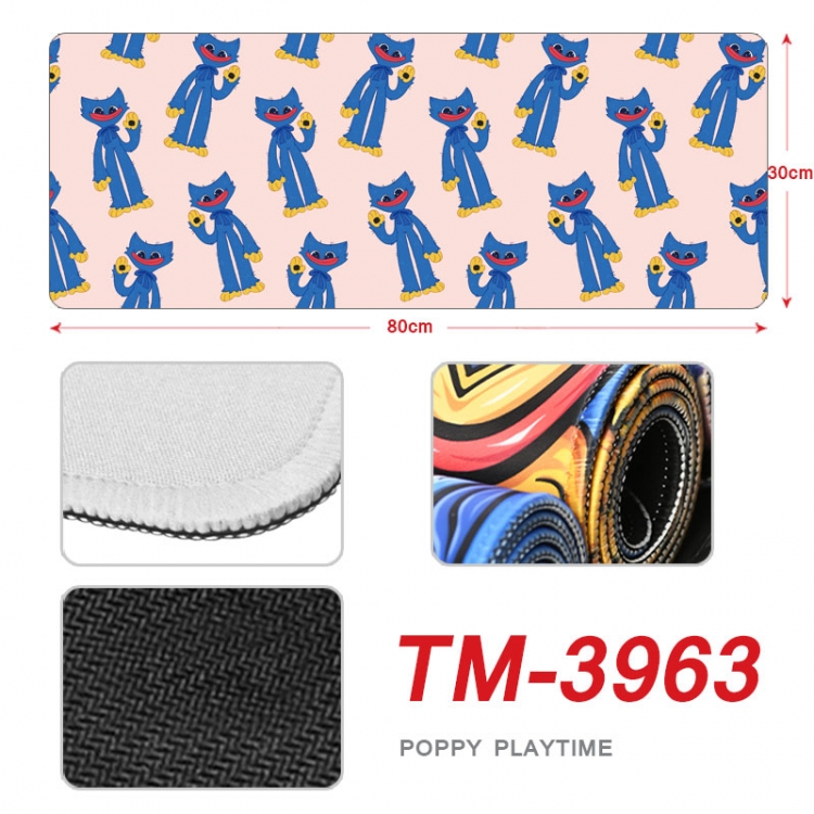 Poppy Playtime Anime peripheral new lock edge mouse pad 80X30cm TM-3963
