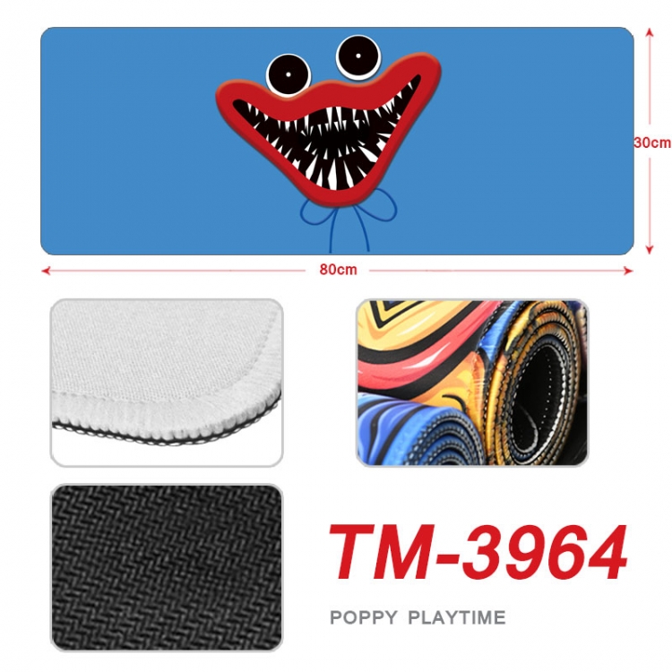 Poppy Playtime Anime peripheral new lock edge mouse pad 80X30cm TM-3964
