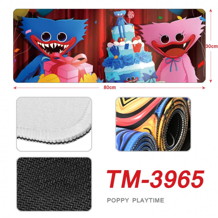 Poppy Playtime Anime peripheral new lock edge mouse pad 80X30cm TM-3965